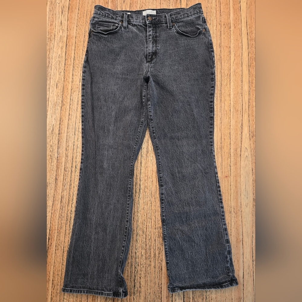 Universal Thread Vintage Bootcut Womens Black Denim Jeans Size 12 Regular
